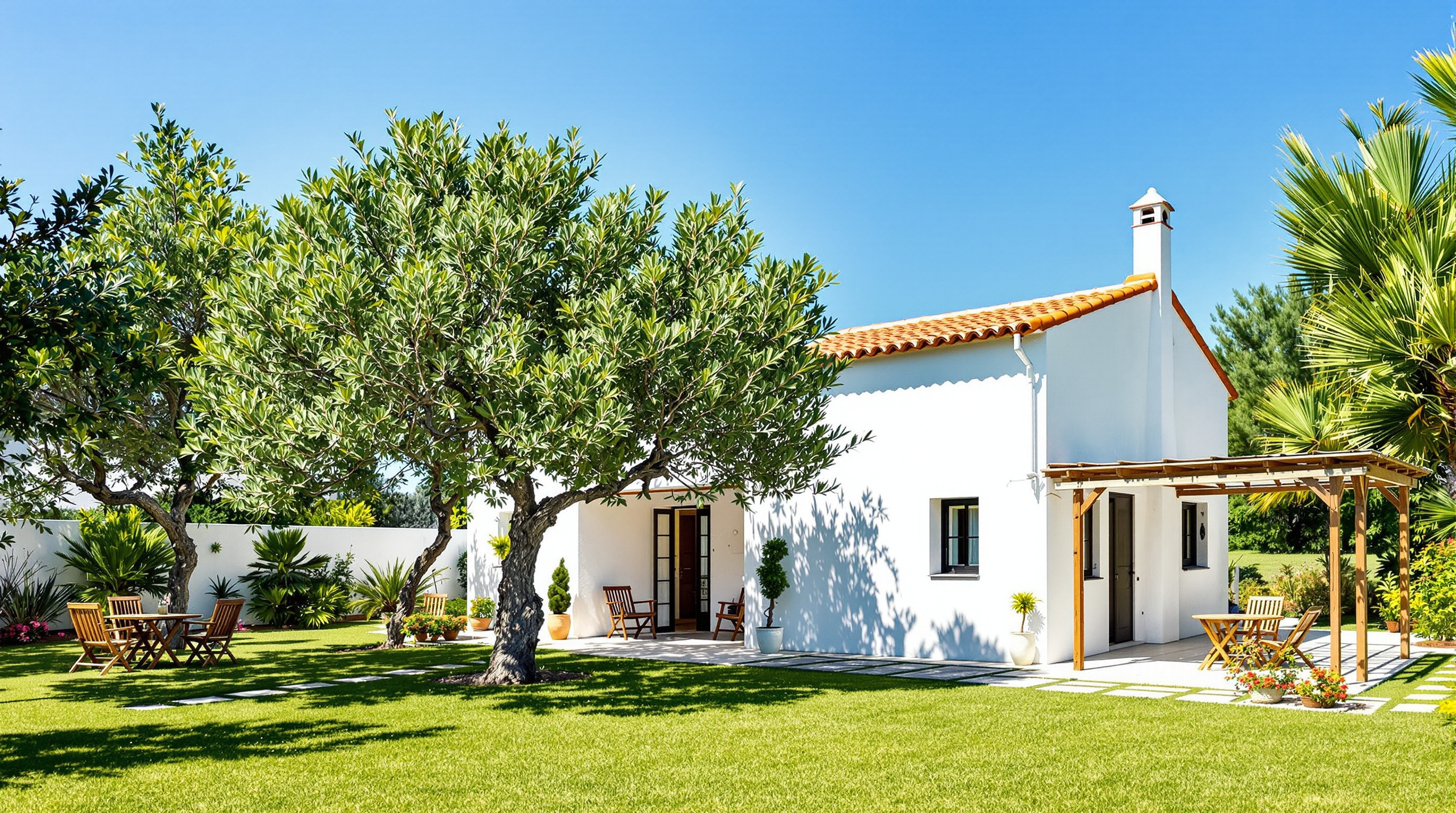 Villette con giardino